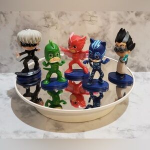 Pj Masks Cake Toppers Figures  Lot Of 5